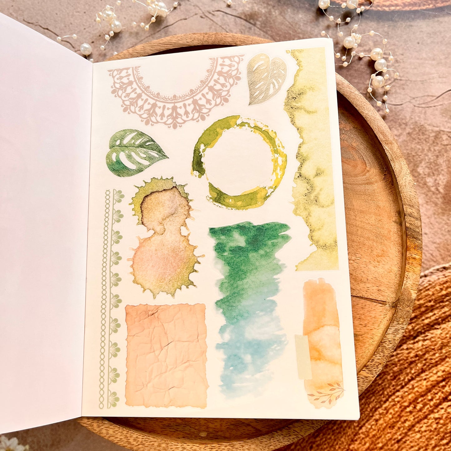 1 Pc Instagram-style notebook with irregular pages for journaling