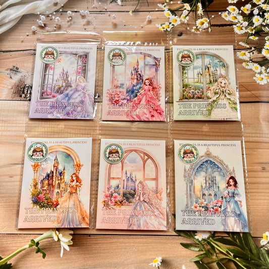 20 Pcs Princess Arrives Series Kawaii Fairy Tale Theme Character Flower PET Sticker