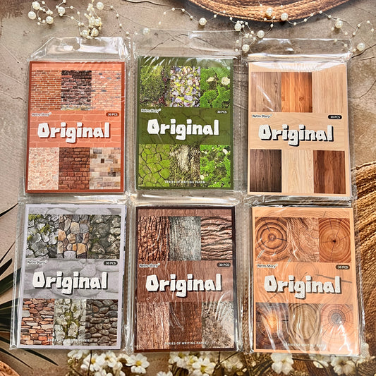 30 sheets Vintage style tree-themed decorative Material Paper Pack