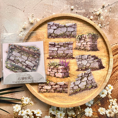 15 Pcs All Things Grow from Stone Series Forest Themed Scenery Stickers
