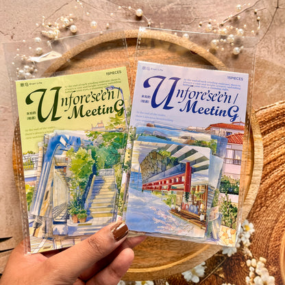 15 Pcs The Unknown Encounters Series Staircase Landscape Sticker