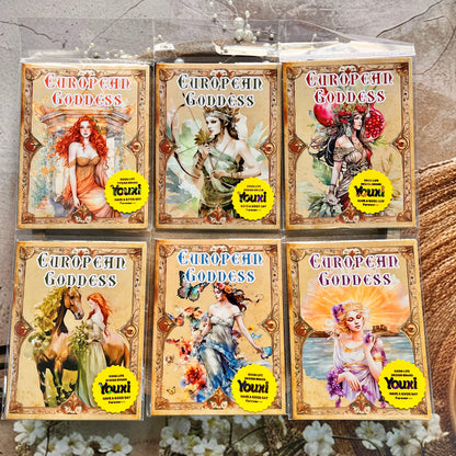 15 Pcs European Goddess Record Series Mythological Theme Sticker