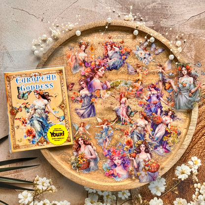 15 Pcs European Goddess Record Series Mythological Theme Sticker