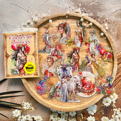 15 Pcs European Goddess Record Series Mythological Theme Sticker