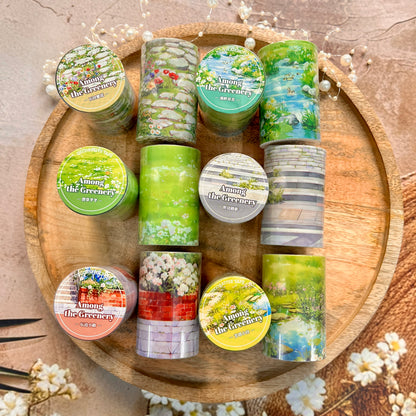 1 roll Stroll Through the Greenery Series Pebble Path Scenery Washi tape
