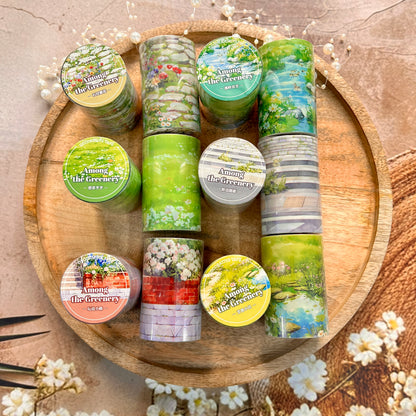 1 roll Stroll Through the Greenery Series Pebble Path Scenery Washi tape