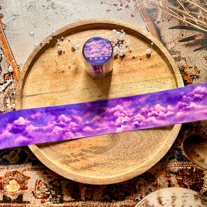 Beautiful Purple Clouds and Sky Pet Tape for Journaling