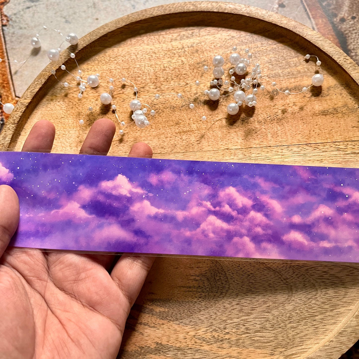 Beautiful Purple Clouds and Sky Pet Tape for Journaling