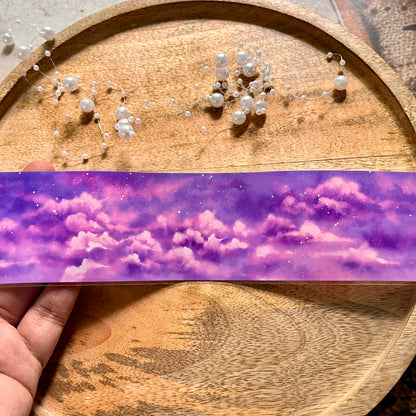 Beautiful Purple Clouds and Sky Pet Tape for Journaling