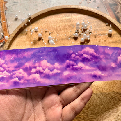 Beautiful Purple Clouds and Sky Pet Tape for Journaling