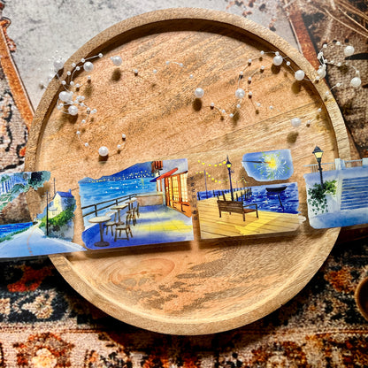 Summer Breeze Night Road Pet Tape for Journaling