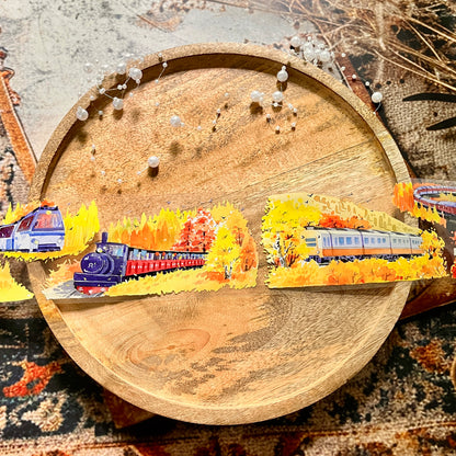 Crossing Seasons - Autumn/Winter Train Pet Tape for Journaling