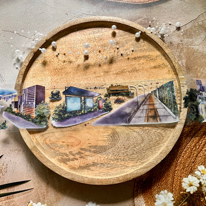 In the Quiet Night Light City Pet Tape for Journaling