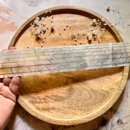 Twilight Walking Brick Road Washi Tape for Journaling