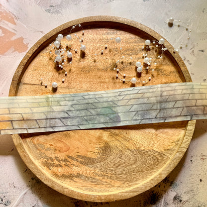 Twilight Walking Brick Road Washi Tape for Journaling