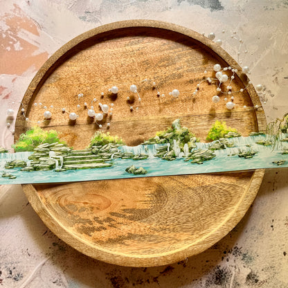 Beautiful Courtyard Springs and Rambling Stones Tape for Journaling