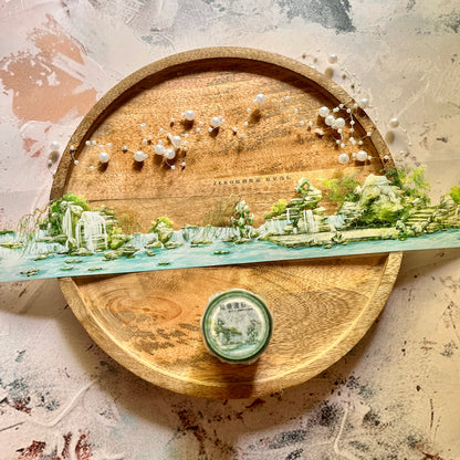 Beautiful Courtyard Springs and Rambling Stones Tape for Journaling