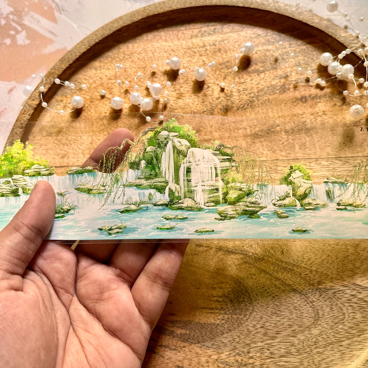 Beautiful Courtyard Springs and Rambling Stones Tape for Journaling