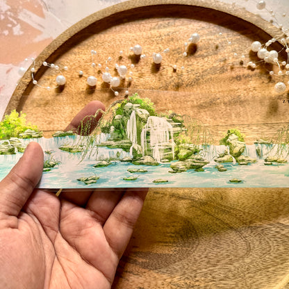 Beautiful Courtyard Springs and Rambling Stones Tape for Journaling