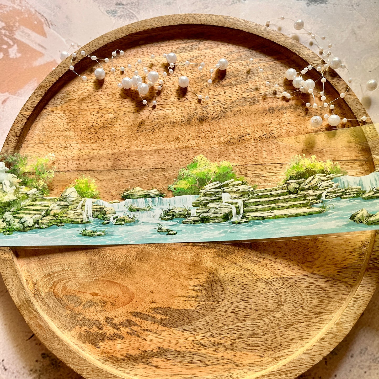 Beautiful Courtyard Springs and Rambling Stones Tape for Journaling