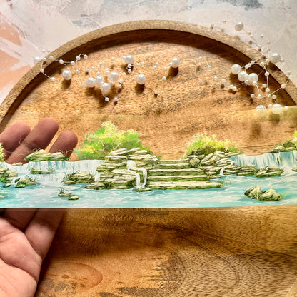 Beautiful Courtyard Springs and Rambling Stones Tape for Journaling