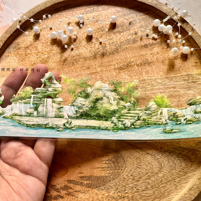 Beautiful Courtyard Springs and Rambling Stones Tape for Journaling