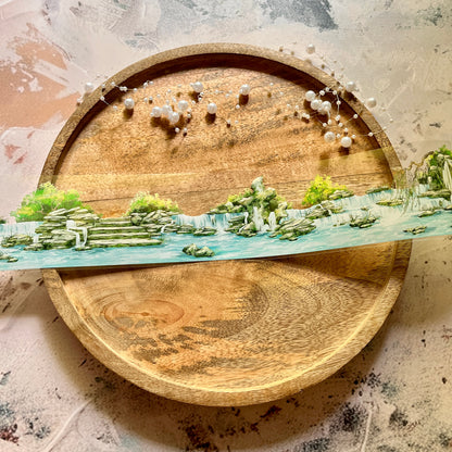 Beautiful Courtyard Springs and Rambling Stones Tape for Journaling