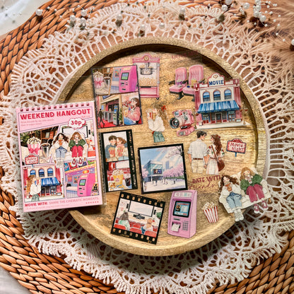 30 Pcs Let's Hang Out Series Casual Character sticker pack