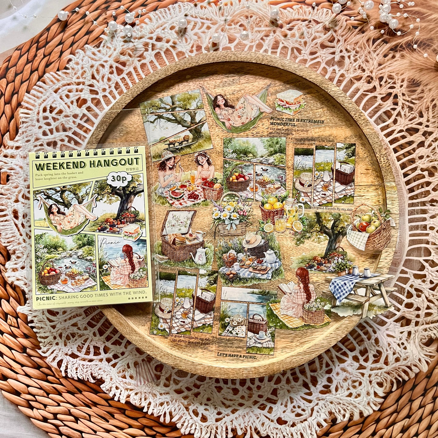 30 Pcs Let's Hang Out Series Casual Character sticker pack