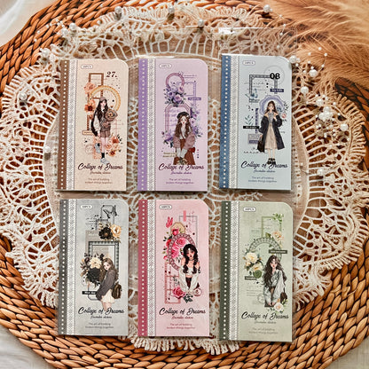 10 Pcs Romantic Deconstruction Series Light Retro Girl PET Strip Collage Sticker