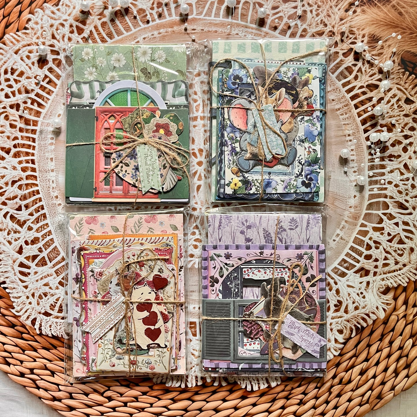 45 Pcs Garden Post Office Series Vintage Country-Style Material Pack