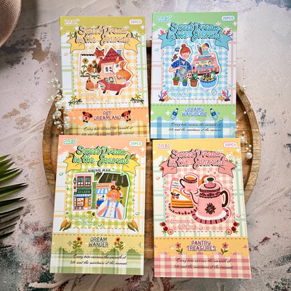 20 Sheets Sweet Dreams Notebook Series Cute Planner Sticker Books