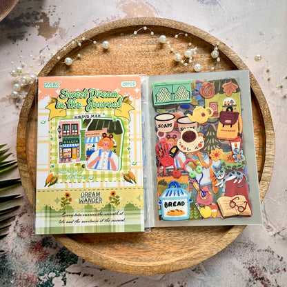 20 Sheets Sweet Dreams Notebook Series Cute Planner Sticker Books