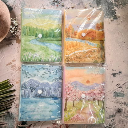 1 Pc Storage Album Four Seasons Like a Song Series Sticker Storage Album