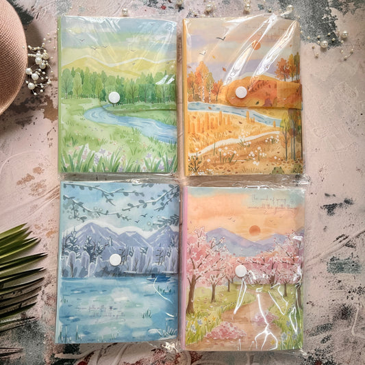 1 Pc Storage Album Four Seasons Like a Song Series Sticker Storage Album