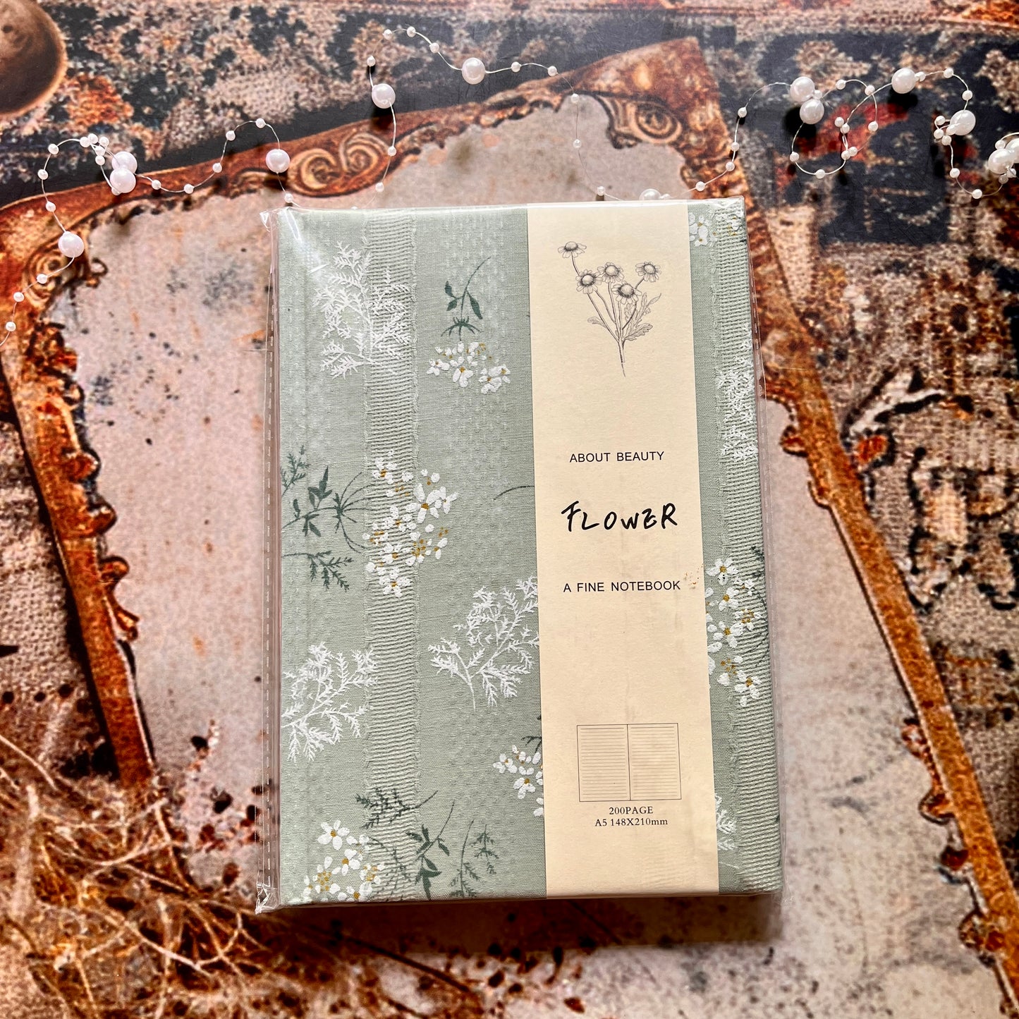 A5 Hardcover Cloth Lined Notebook for Journaling