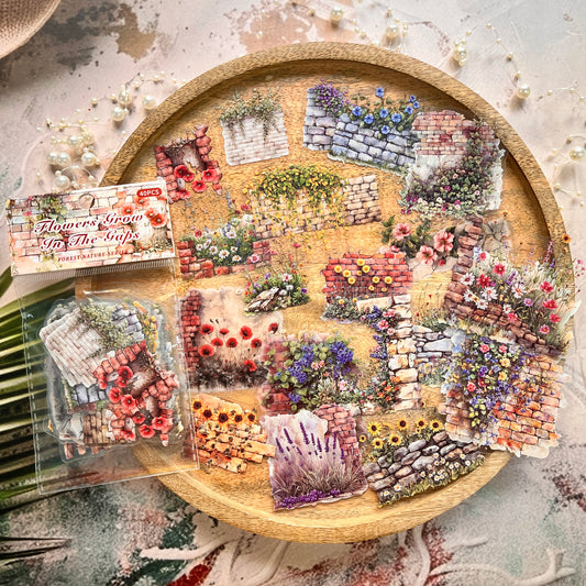 40 Pcs Forest Nature Series Vintage Nature Decorative Stickers