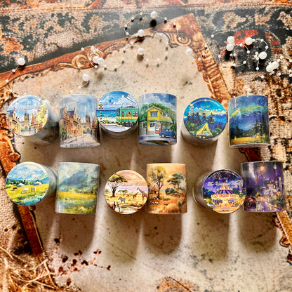 2M Roll Free Wind Series Vintage Natural Scene Landscape Pet Tape