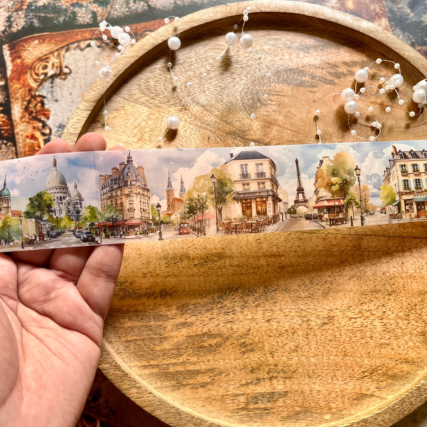 2M Roll Free Wind Series Vintage Natural Scene Landscape Pet Tape