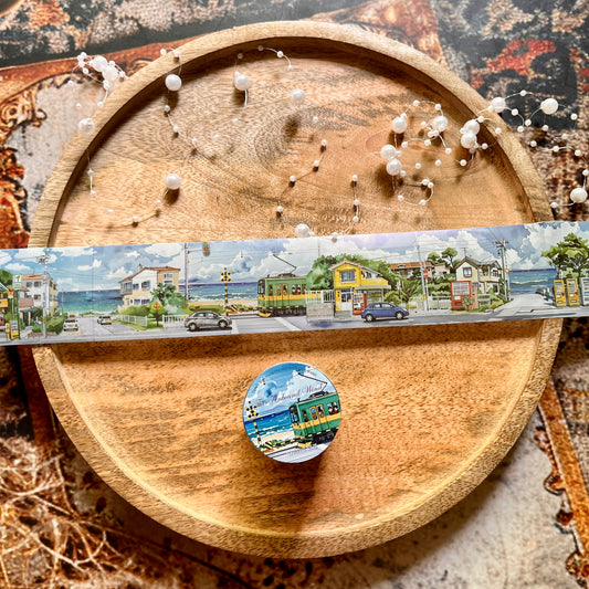 2M Roll Free Wind Series Vintage Natural Scene Landscape Pet Tape