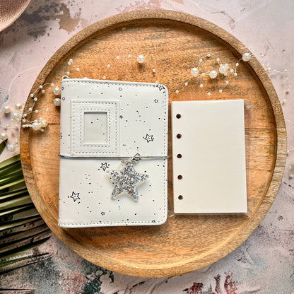 1 Pc White Star M5 Planner notebook perfect for daily journaling