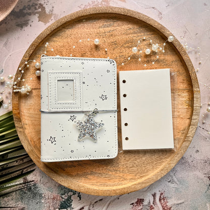 1 Pc White Star M5 Planner notebook perfect for daily journaling