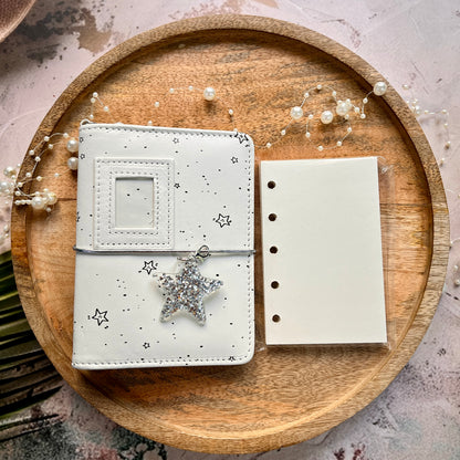 1 Pc White Star M5 Planner notebook perfect for daily journaling