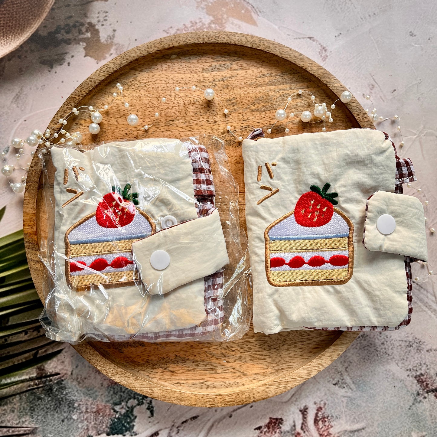1 Pc M5 Strawberry Cake Cloth Notebook Super Cute Journal