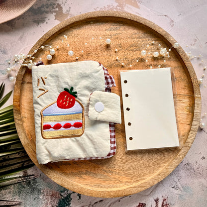 1 Pc M5 Strawberry Cake Cloth Notebook Super Cute Journal