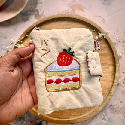 1 Pc M5 Strawberry Cake Cloth Notebook Super Cute Journal