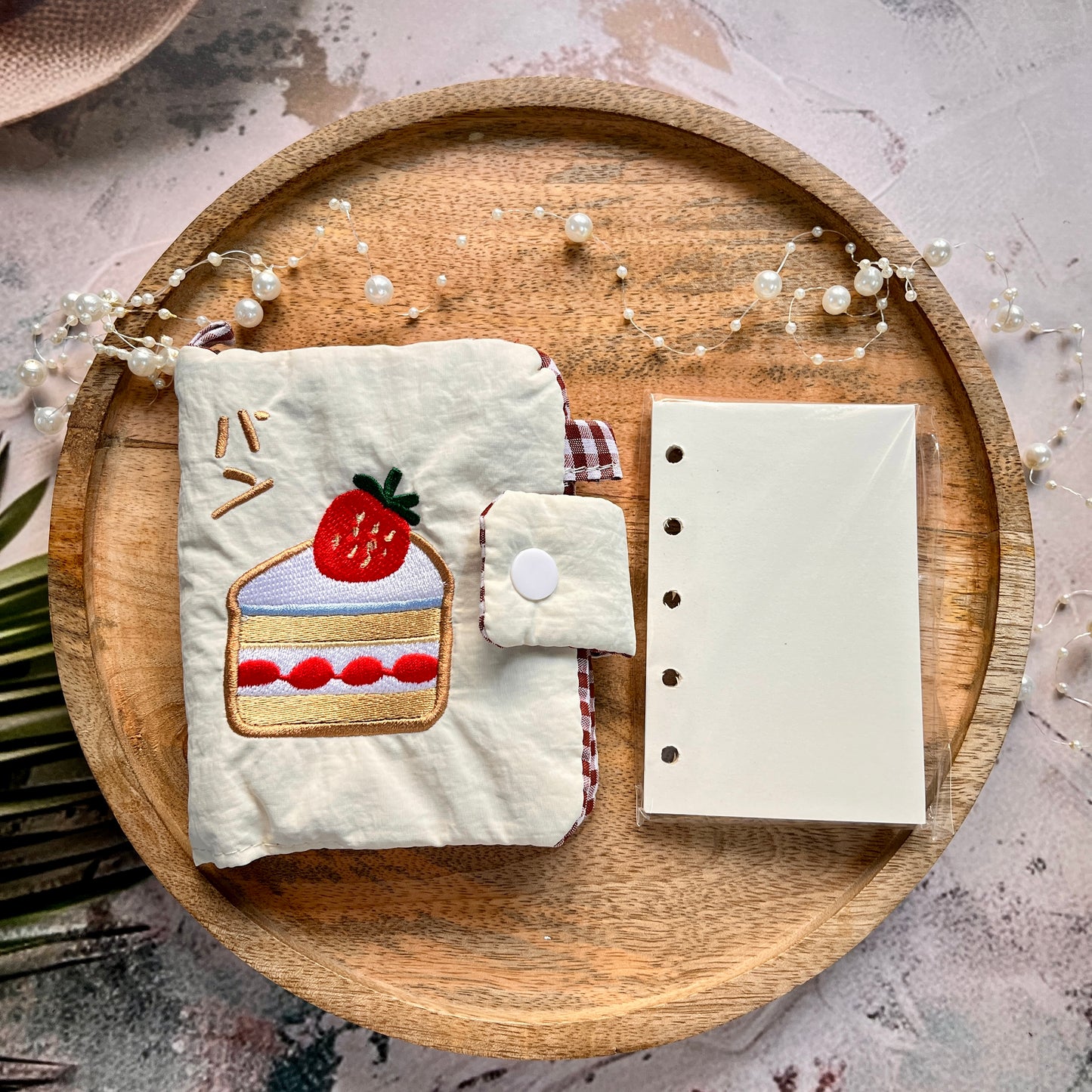 1 Pc M5 Strawberry Cake Cloth Notebook Super Cute Journal
