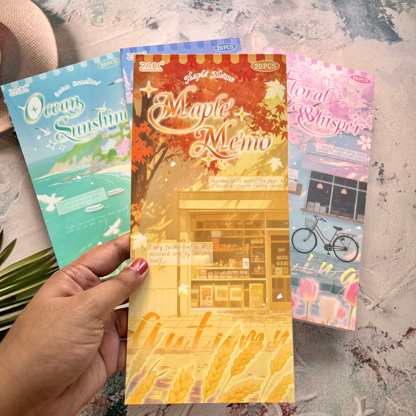 20 Sheets Four Seasons Landscape Appreciation Sticker Journal Book