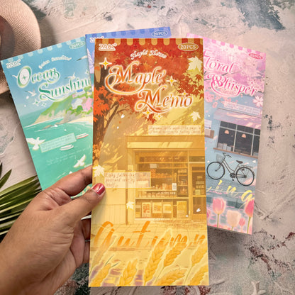 20 Sheets Four Seasons Landscape Appreciation Sticker Journal Book