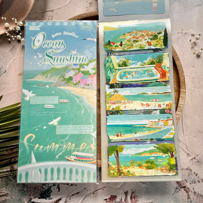 20 Sheets Four Seasons Landscape Appreciation Sticker Journal Book